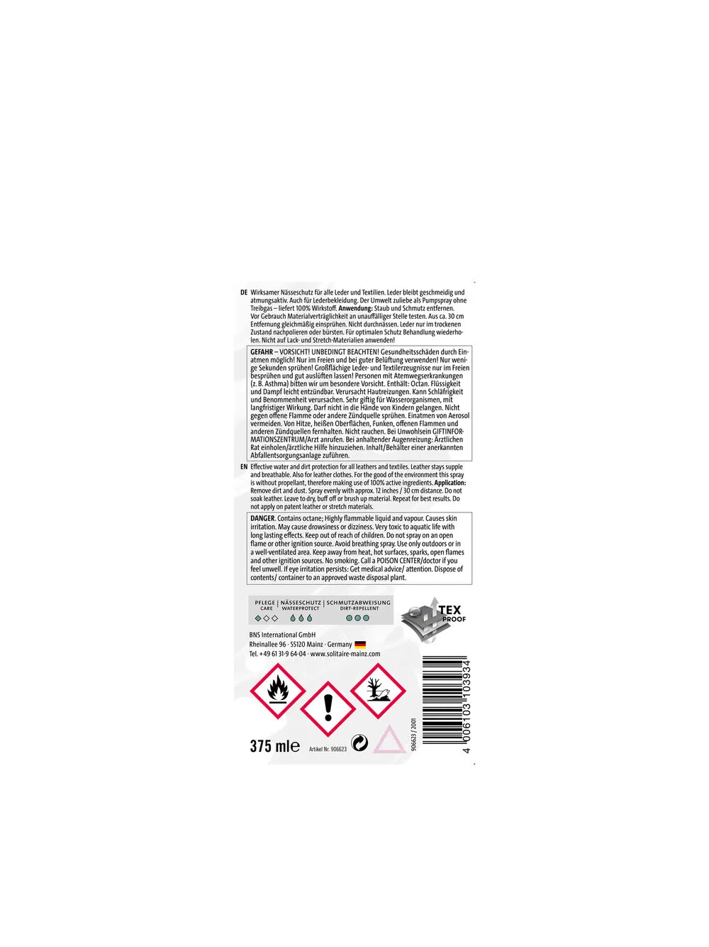 3-Fach Imprägnier-Spray 375ml