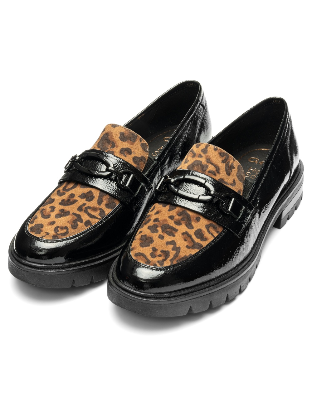 Slipper Cambridge schwarz leo