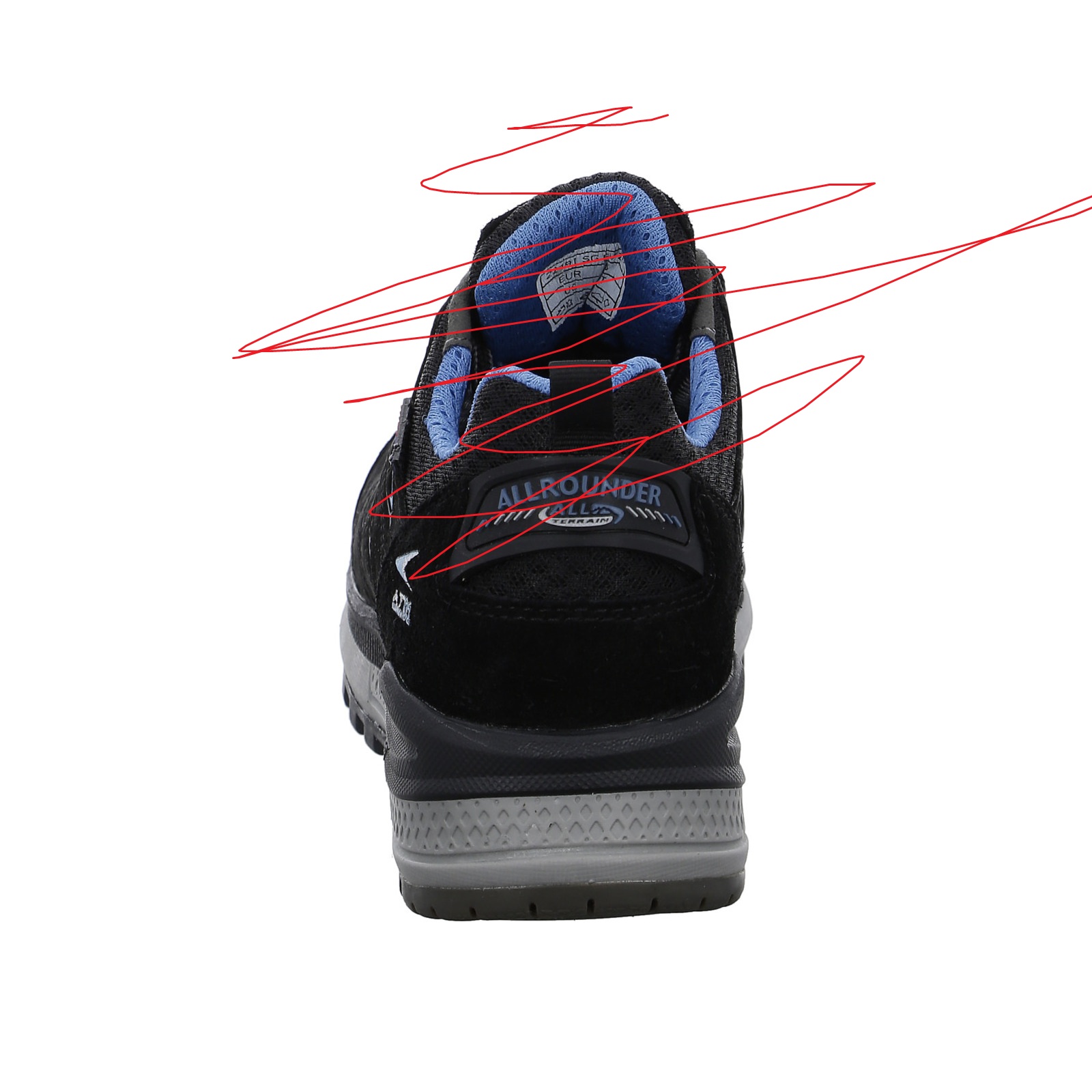 Allrounder Schnürer Seja-Tex schwarz